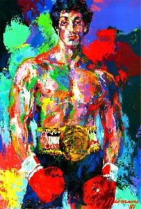 203x300 Rocky Balboa,hand Painted Portrait Oil Painting On Canvas 24x36 - Rocky Balboa Painting