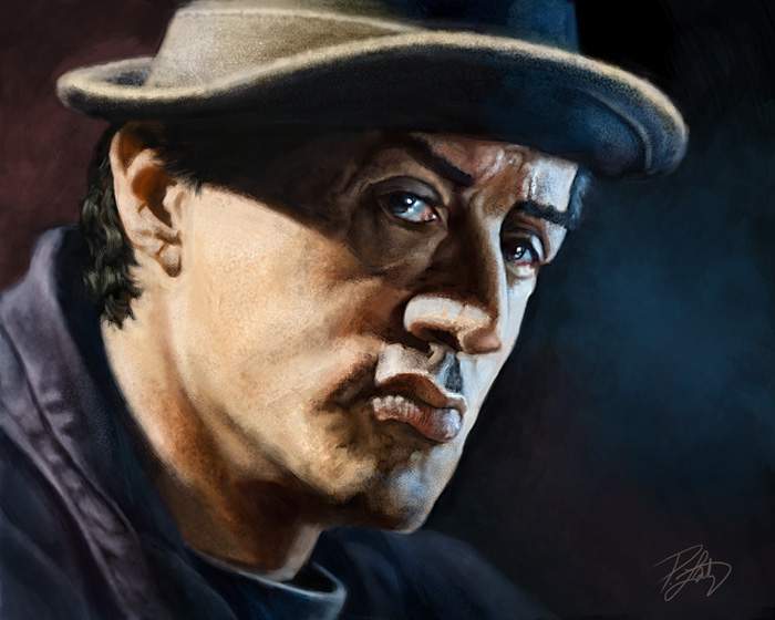 700x560 Rocky Balboa Painting Captures Rocky's Thoughtfulness - Rocky Balboa Painting