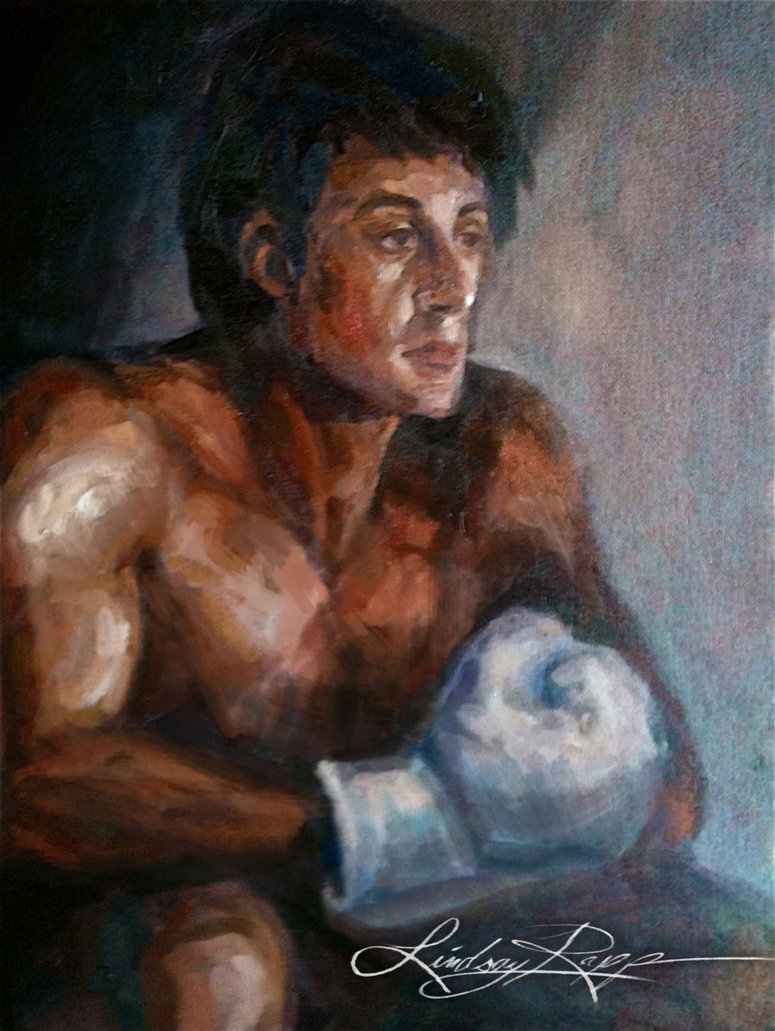 775x1031 Rocky Balboa By Lindsayrapp - Rocky Balboa Painting