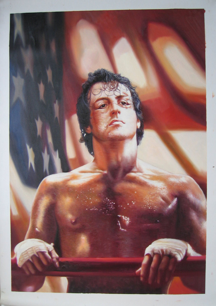 752x1063 Rocky Balboa By Benw99 - Rocky Balboa Painting