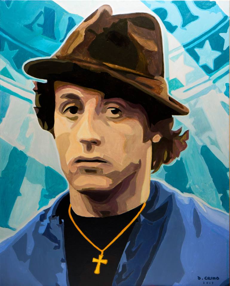 770x957 Saatchi Art Rocky Balboa Painting By Damian Cosma - Rocky Balboa Painting