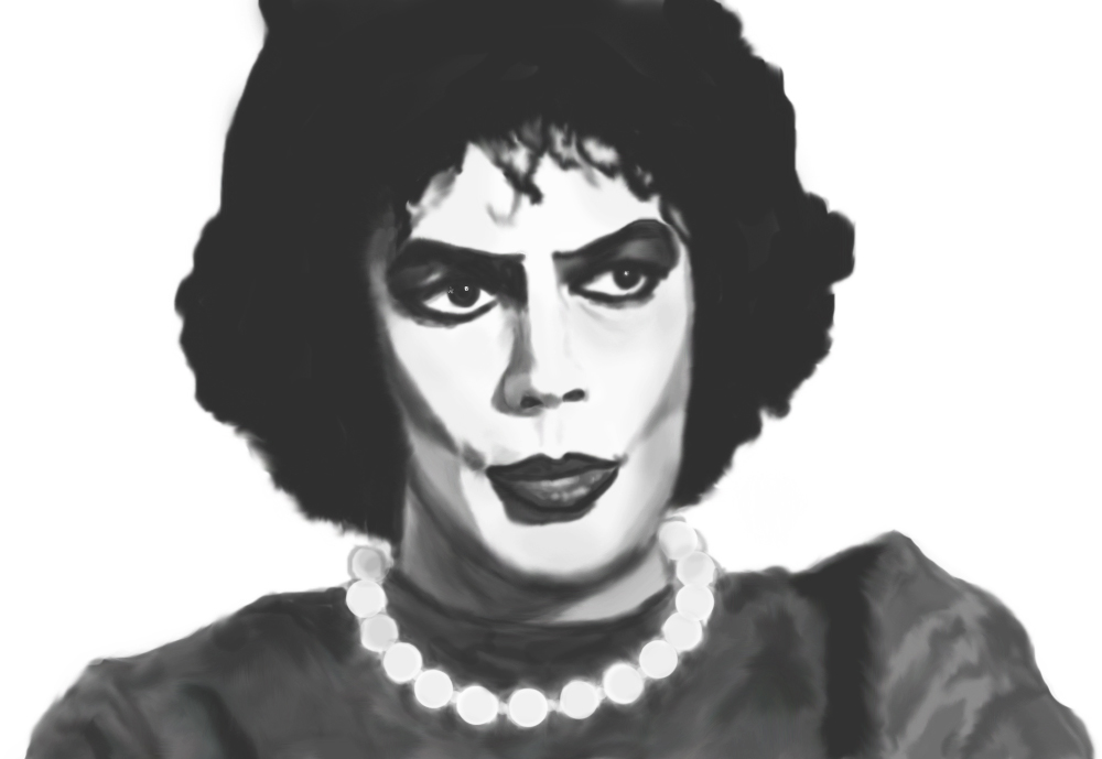 1000x689 Dr Frank - Rocky Horror Picture Show Painting