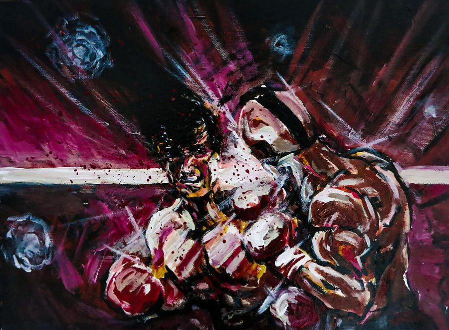 900x661 Rocky Iii Painting By Joel Tesch - Rocky Iii Painting