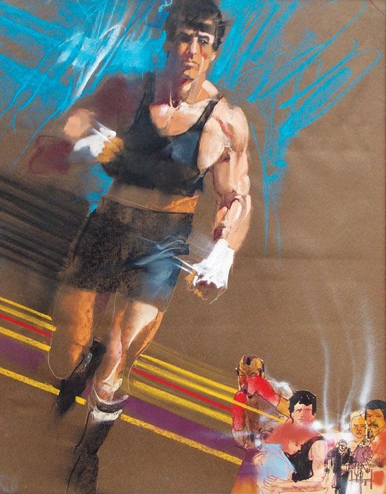 562x720 The Poster Boys - Rocky Iii Painting