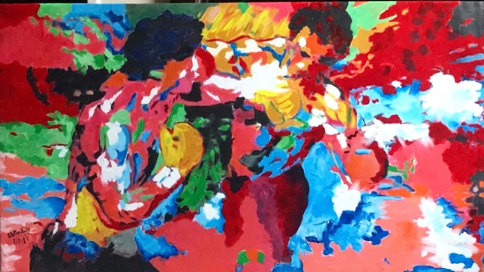 951x535 Leroyneiman - Rocky Iii Painting