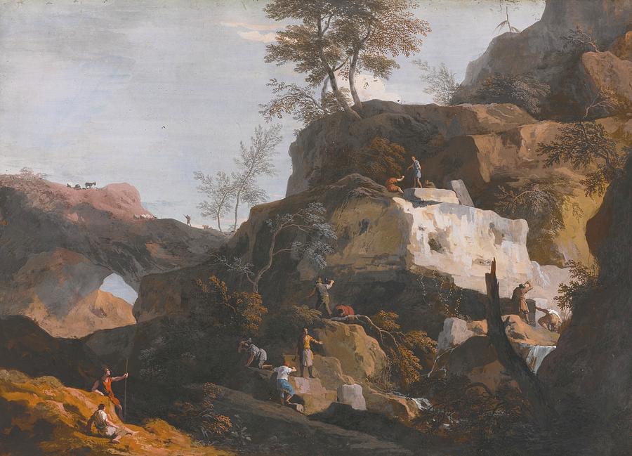 900x649 A Rocky Landscape Painting By Motionage Designs - Rocky Landscape Painting