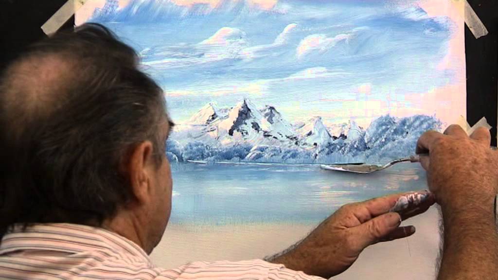 1024x576 How To Paint Rocky Mountains With Snow - Rocky Mountain Painting