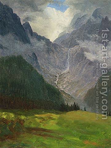 361x480 Storm In The Rocky Mountains Albert Bierstadt Reproduction 1st - Rocky Mountain Painting