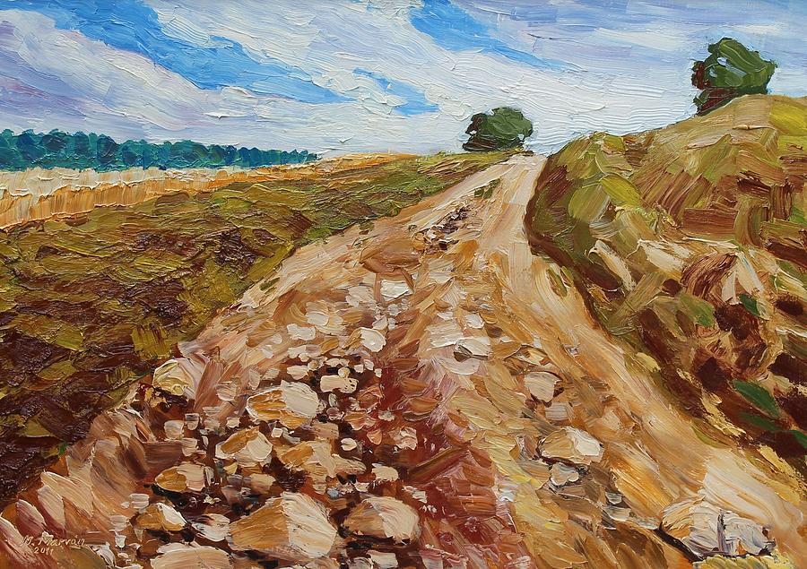 900x635 Rocky Road Painting By Miroslav Marvan - Rocky Painting