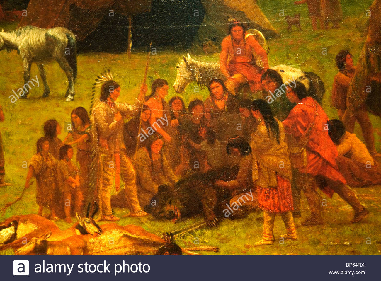 1300x959 Close Up Of Painting, The Rocky Mountains, Lander's Peak, 1863, By - Rocky Painting