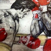 200x200 Entertainment - Rocky Vs Apollo Painting