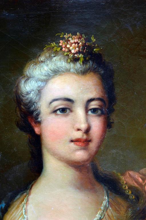 511x768 French School - Rococo Painting Portrait