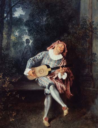 346x450 Antoine Watteau French Painter - Rococo Style Painting