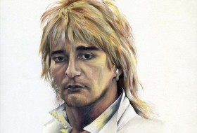 280x190 Paintings Dave Field - Rod Stewart Painting