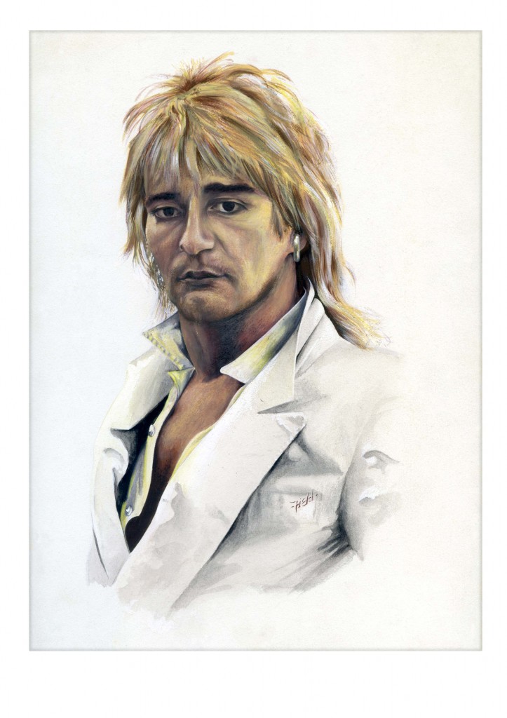 723x1024 Rod Stewart Dave Field - Rod Stewart Painting