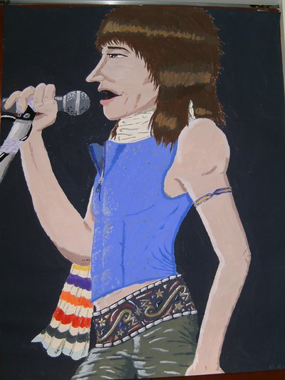 400x533 Rod Stewart Painting By Michelleknight - Rod Stewart Painting