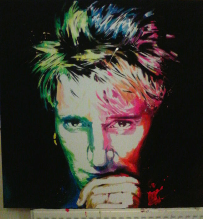 649x700 Aaron Matthews - Rod Stewart Painting