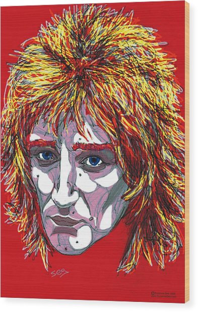 393x618 The Tartan Of Rod Stewart Painting By Suzanne Gee - Rod Stewart Painting