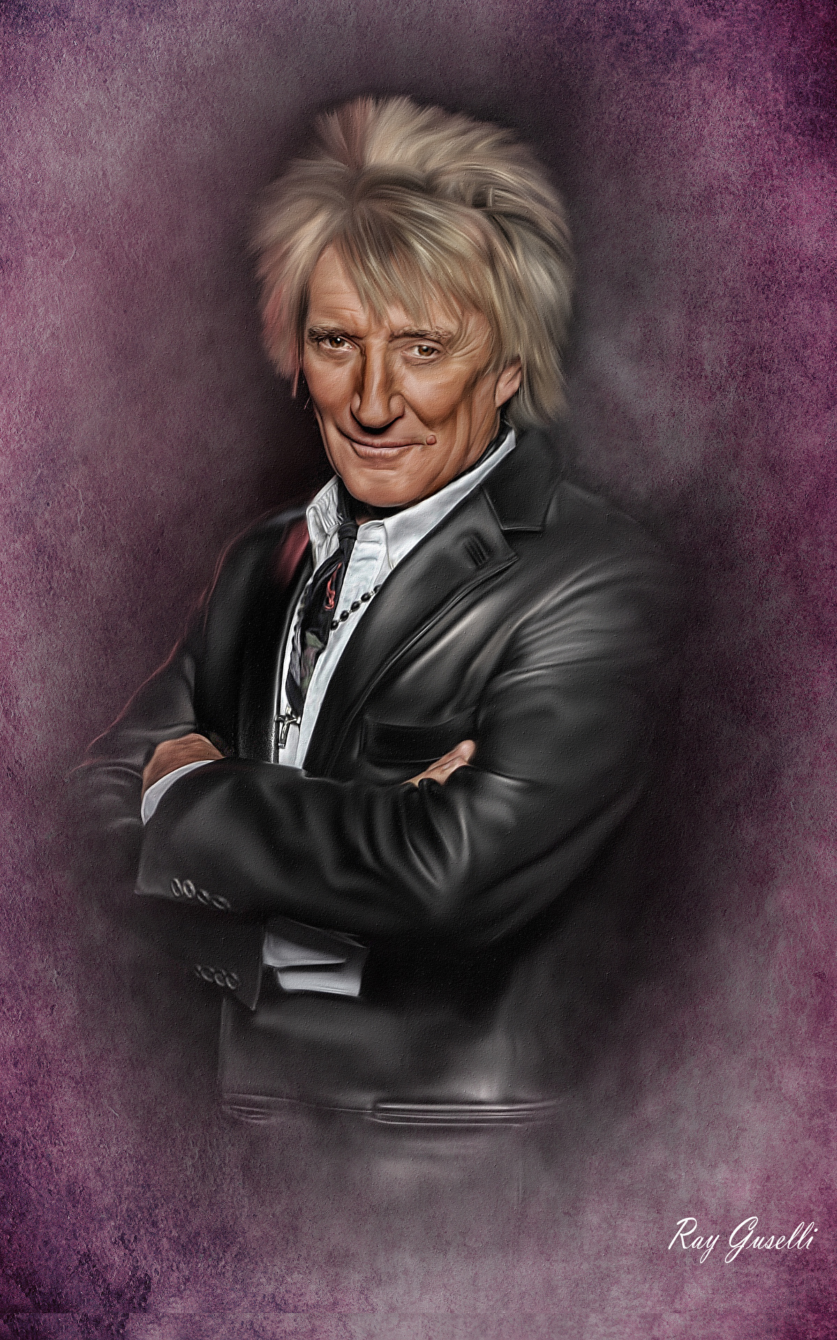 1200x1920 Wallpaper Men Rod Stewart Music Costume Painting Art 1200x1920 - Rod Stewart Painting