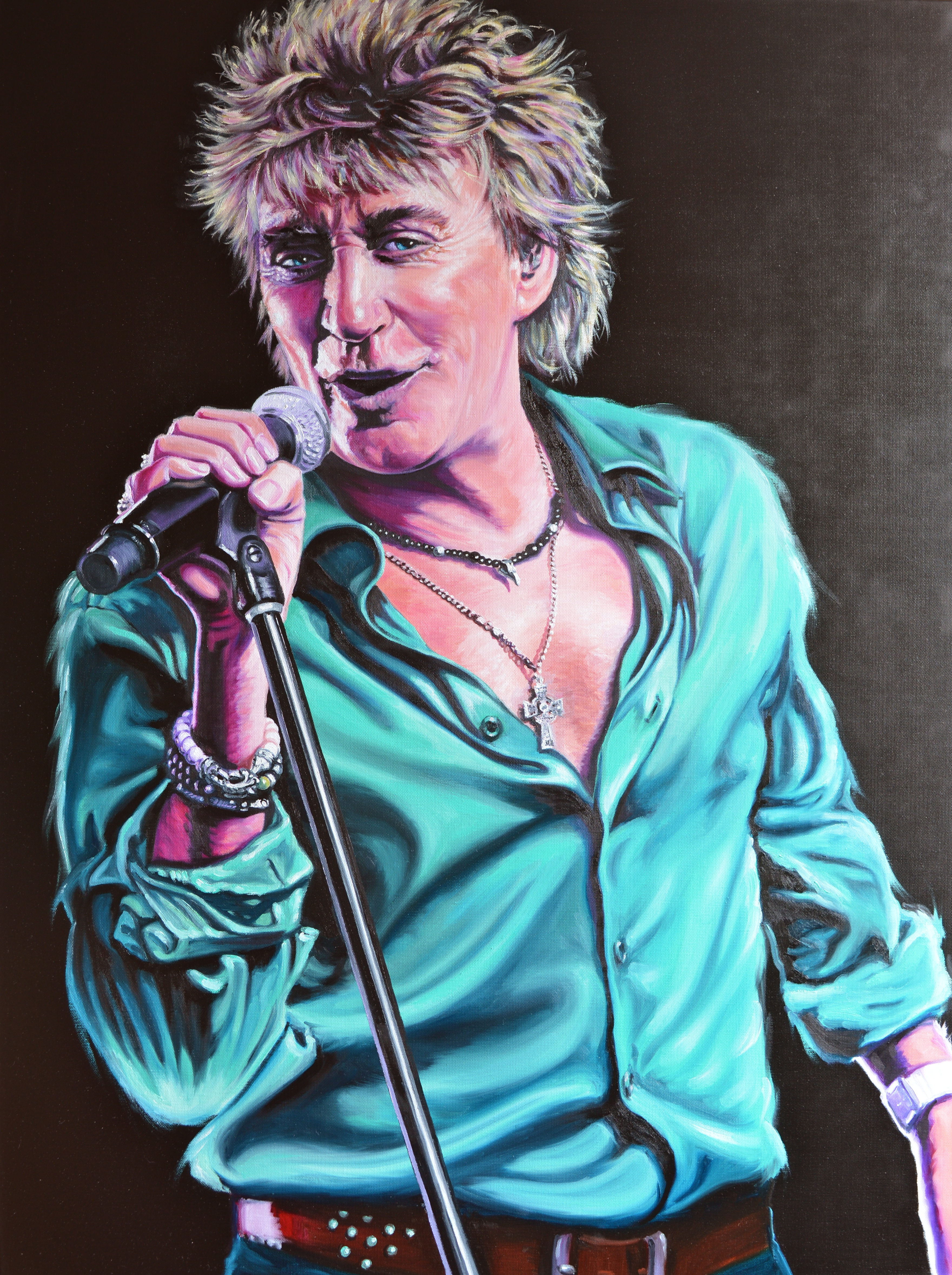 3520x4713 Rod Stewart - Rod Stewart Painting