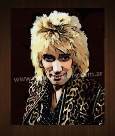 236x279 Here's A Painting I Just Finished Of Lady Gaga. I Took This One As - Rod Stewart Painting