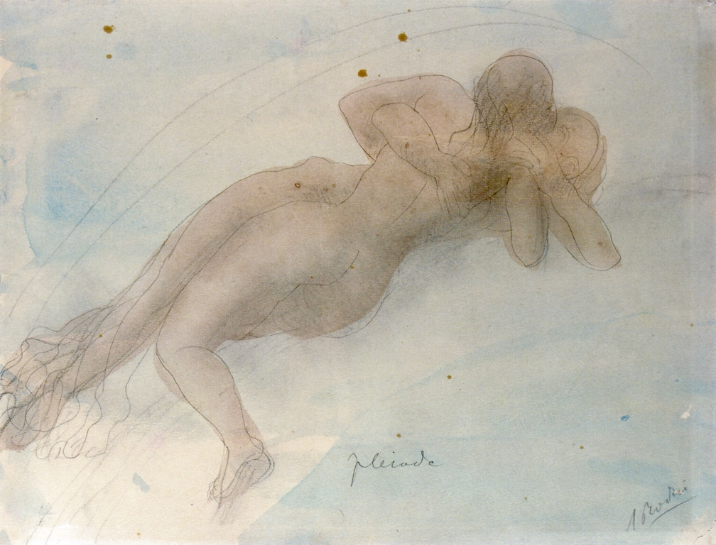 1008x768 Pleiade Painting Auguste Rodin Oil Paintings - Rodin Painting