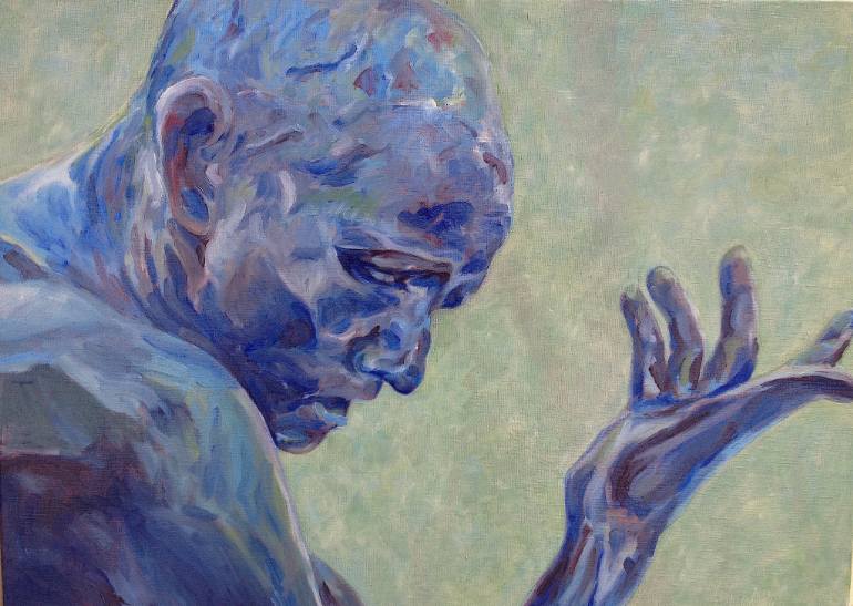 770x547 Saatchi Art Jardin De Rodin Painting By Walter Dermul - Rodin Painting