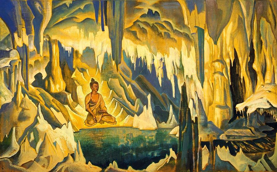 900x558 Buddha The Winner Painting By Nicholas Roerich - Roerich Painting