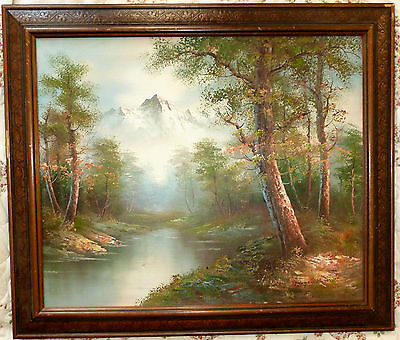 400x340 Roger Brown Oil Painting In Wooden Frame And Signed - Roger Brown Artist Oil Painting