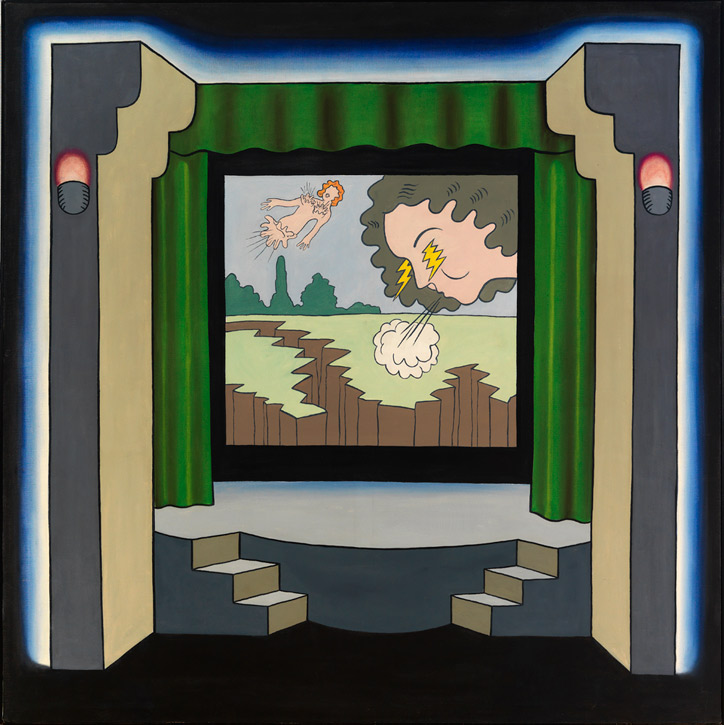 724x725 Roger Brown Study Collection Estate Paintings - Roger Brown Artist Oil Painting