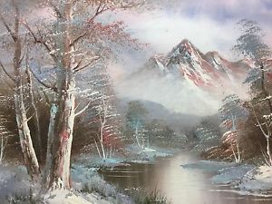 300x225 Landscape Oil On Canvas By Artist Roger Brown Signed Ebay - Roger Brown Artist Oil Painting