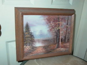 300x225 Roger Brown Framed Oil On Canvas Painting Landscape Scene Ebay - Roger Brown Oil Painting Landscape