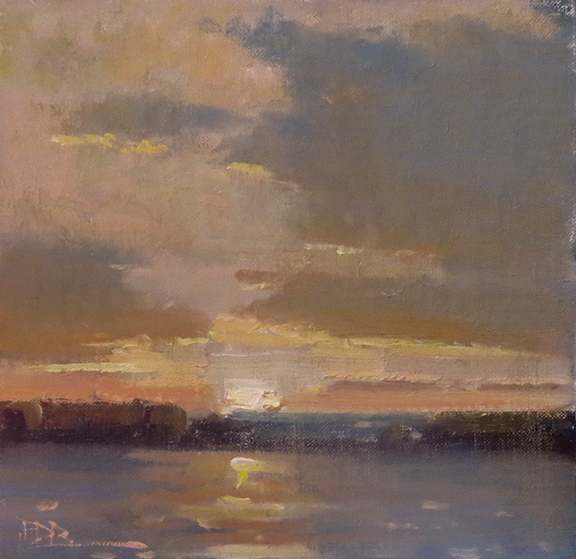 576x559 Roger Dale Brown Impressionist Oil Painter, Landscape Paintings - Roger Brown Oil Painting Landscape