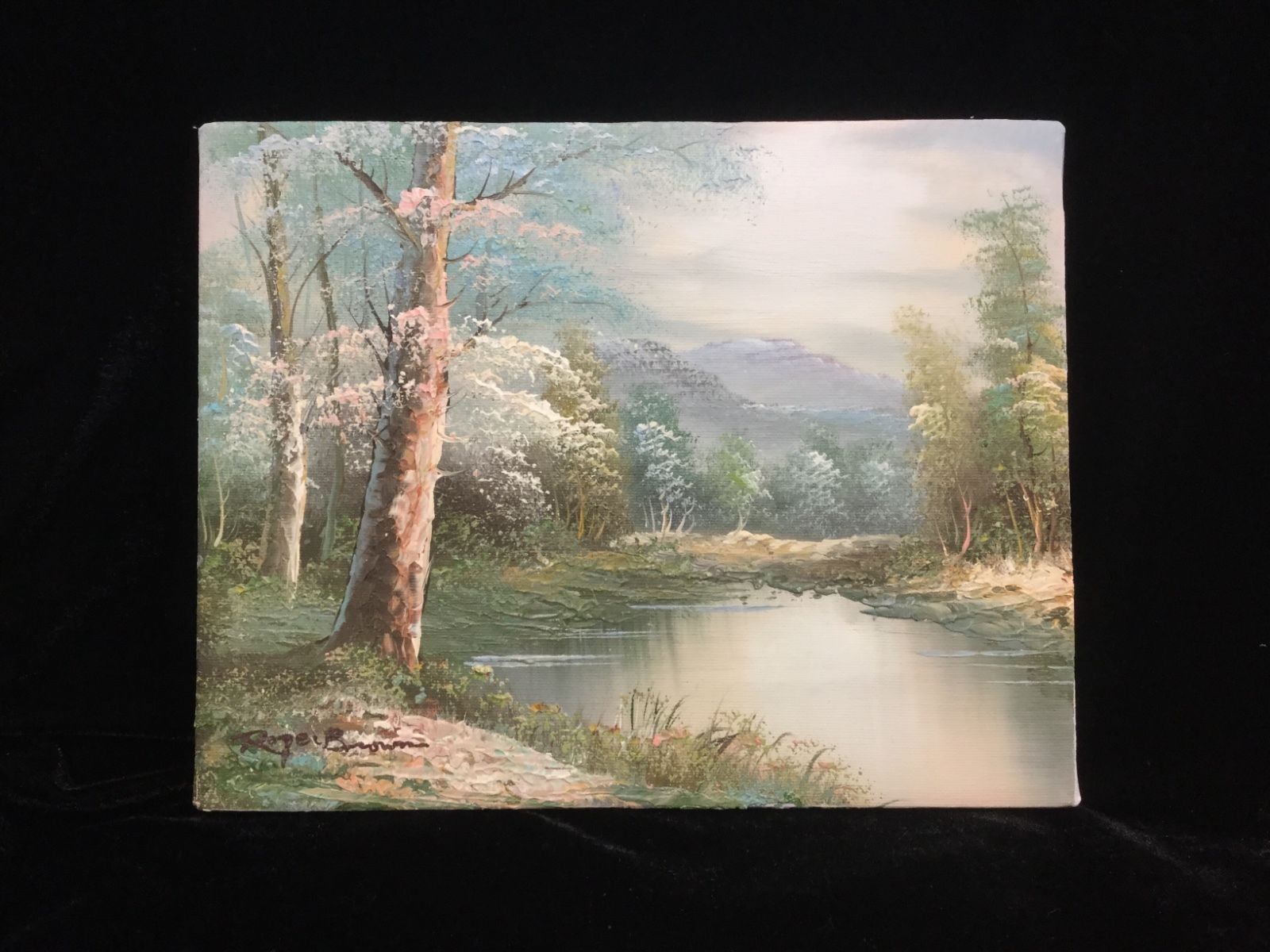 1600x1200 Art Landscape Oil On Canvas By Artist Roger Brown - Roger Brown Oil Painting Landscape