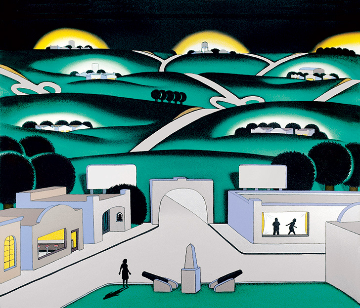 728x624 Roger Brown, See Seven Cities - Roger Brown Painting