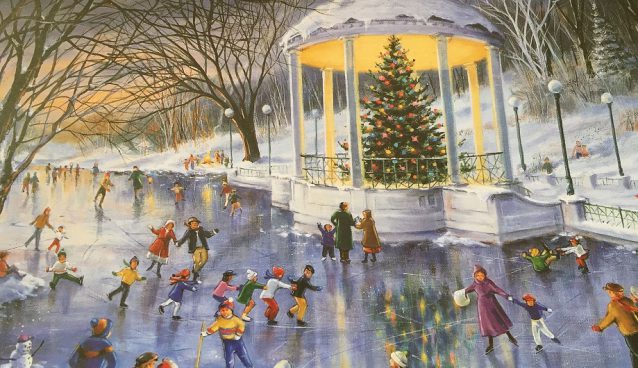 638x368 Sparkle Of 23,000 Lights Rwp Tree Lighting - Roger Williams Painting