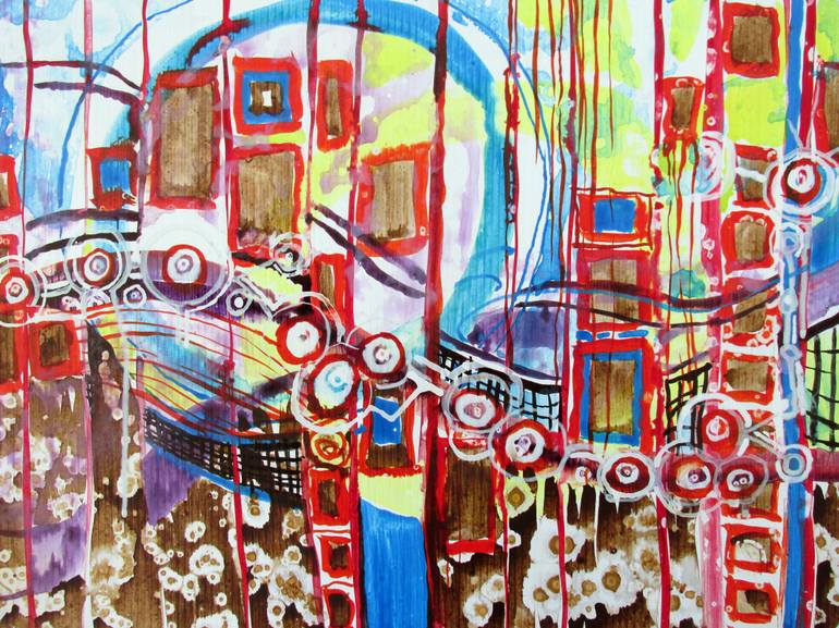 770x577 Saatchi Art Roller Coaster Painting By Maryann Ead - Roller Coaster Painting