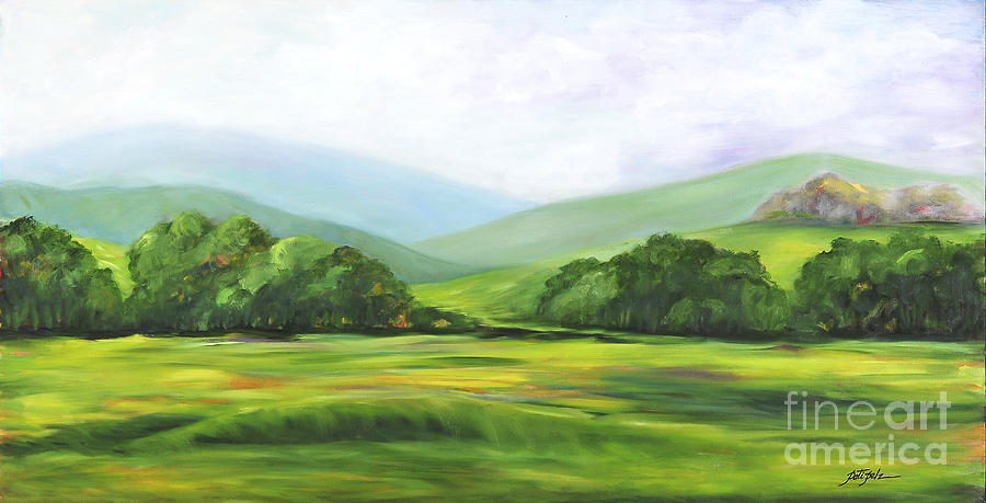 Rolling Hills Painting at PaintingValley.com | Explore collection of