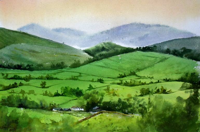 Rolling Hills Painting at PaintingValley.com | Explore collection of ...