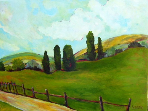 500x374 Gabrielle Greig, Surrey Bc - Rolling Hills Painting