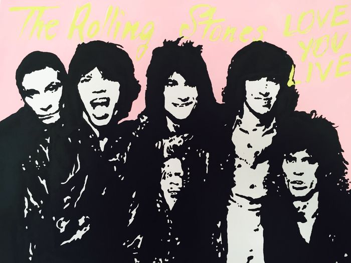 700x525 Pop Art Painting The Rolling Stones - Rolling Stones Painting
