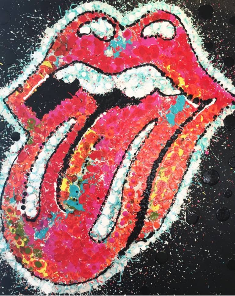 770x969 Saatchi Art Rolling Stones Painting By Timothy Raines - Rolling Stones Painting