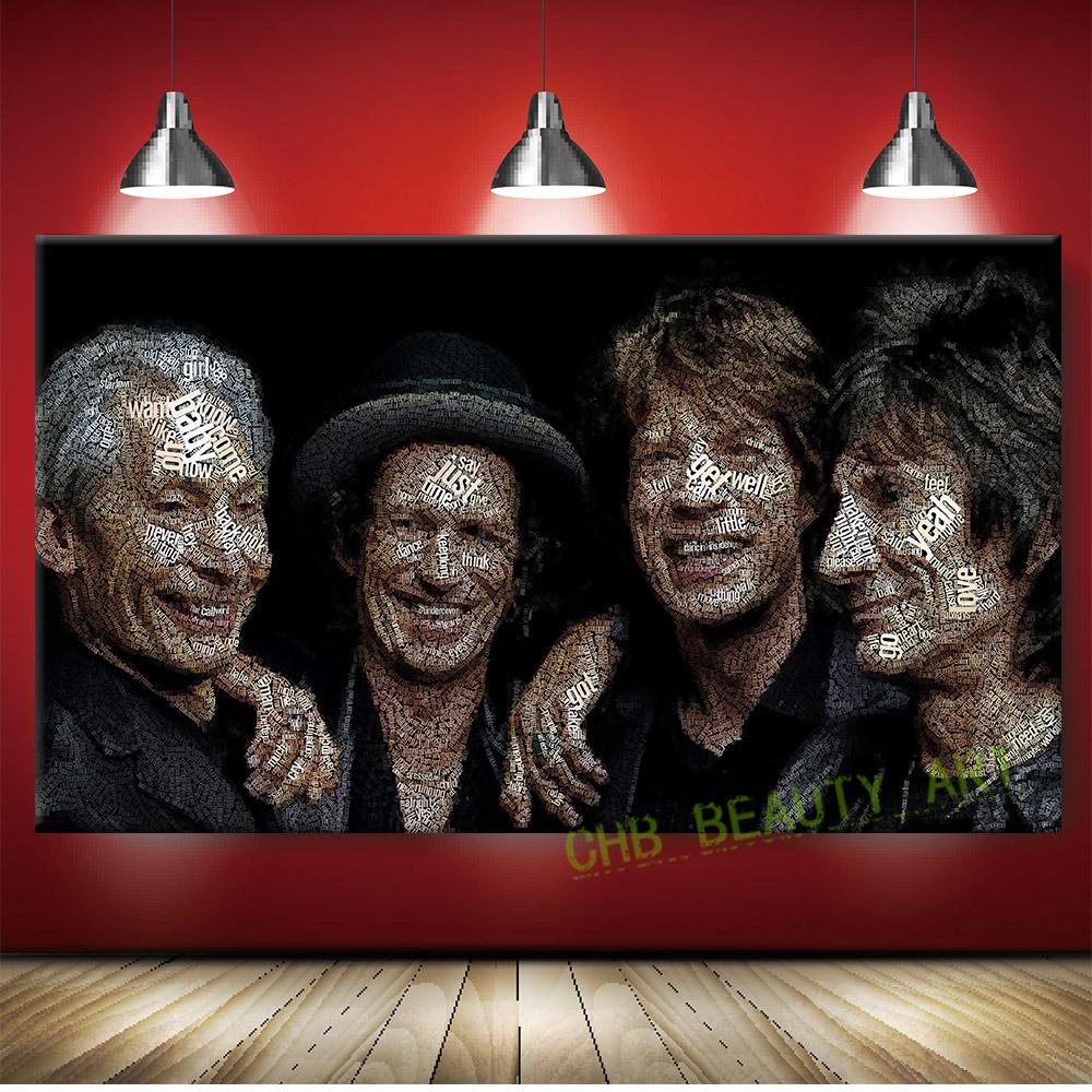 1000x1000 The Rolling Stones Canvas Painting Home Decor Modern Paintings - Rolling Stones Painting