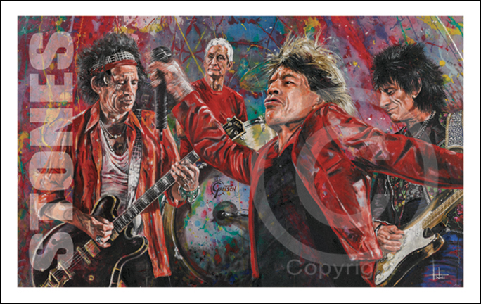 684x432 Tom Nollrolling Stones Art Print For Sale By Tom Noll - Rolling Stones Painting