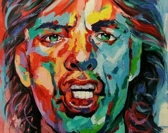 340x270 Paint Rolling Stone Etsy - Rolling Stones Painting