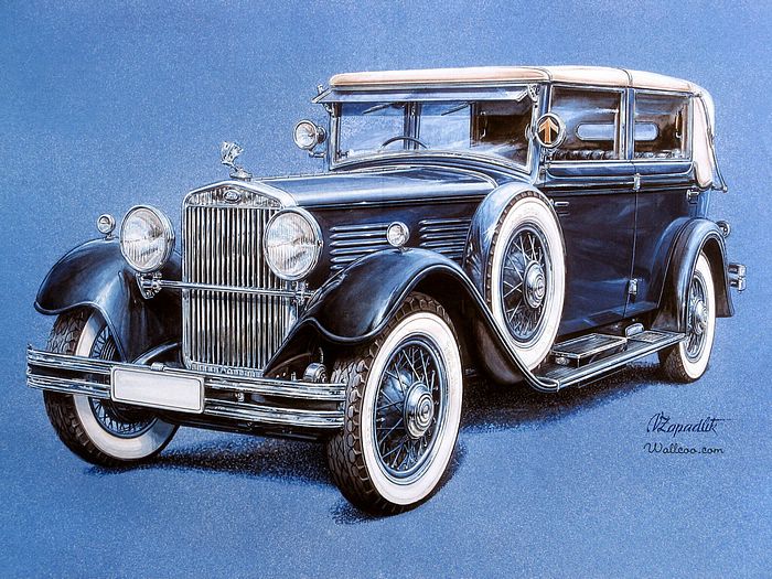 700x525 Rolls Royce Vintage Cars Illustration 15 - Rolls Royce Painting