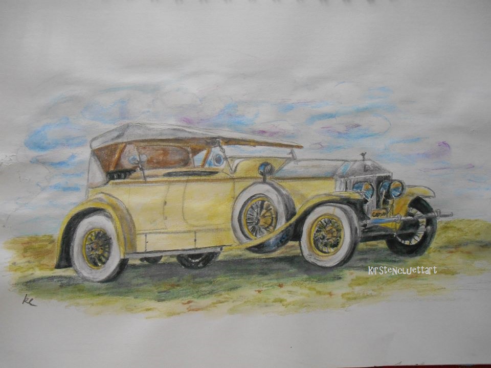 960x720 The Great Gatsby Rolls Royce By Kirstencluettart - Rolls Royce Painting
