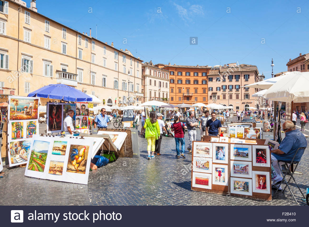 1300x956 Artists Painting And Selling Artwork In The Piazza Navona Rome - Roma Painting