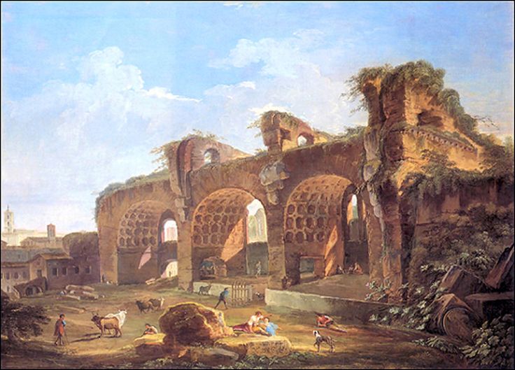 736x529 The 188 Best Ancient Ruins Images On Architecture - Roma Painting