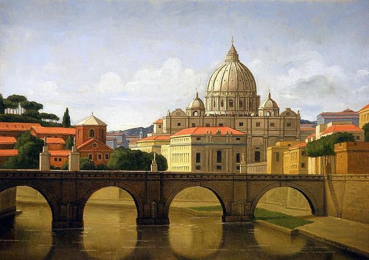 721x507 The Vatican Roma Painting By Yacov Gabay - Roma Painting